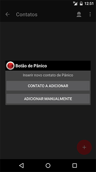 Guia do usuário para o APP Móvel - Red Panic Button