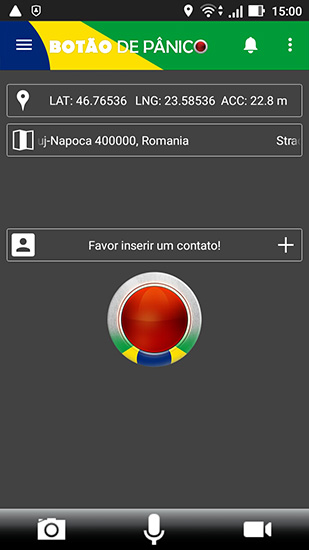 Guia do usuário para o APP Móvel - Red Panic Button