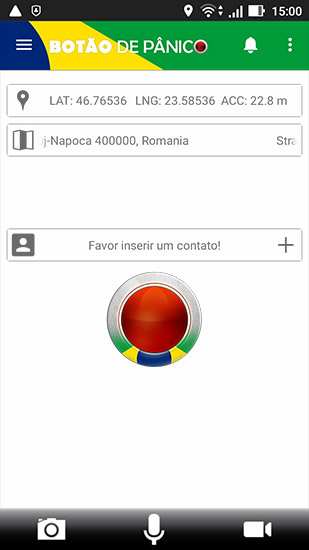 Guia do usuário para o APP Móvel - Red Panic Button
