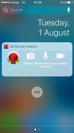 Guia do usuário para o APP Móvel - Red Panic Button